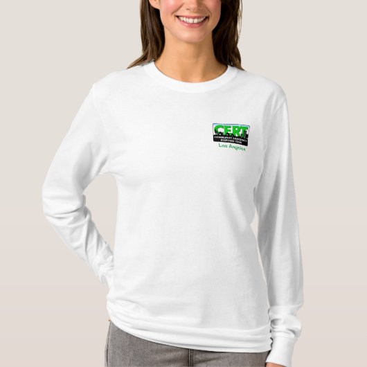 CERT Woman's Long Slapes Shirt-Customise T-shirt (Voorkant)