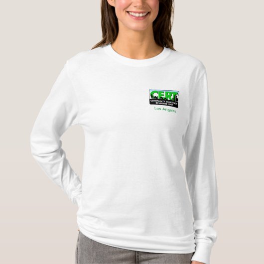 CERT Woman's Long Sleeve T-non-installed-line T-shirt (Voorkant)
