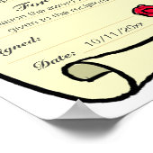 Certificaat Award met downloadbare optie Poster (Hoek)