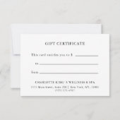 CERTIFICAAT BEDRIJFSENTITEIT| Moderne bruin (Achterkant)