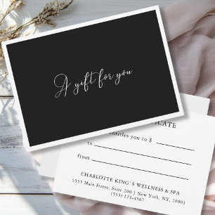 CERTIFICAAT BEDRIJFSENTITEIT  Moderne zwart