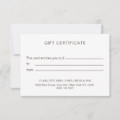 CERTIFICAAT BEDRIJFSENTITEIT| voor | modern beige (Achterkant)