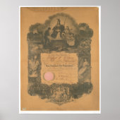 Certificaat brandweer van San Francisco (1481A) Poster (Voorkant)