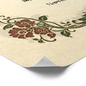 Certificaat Huwelijk-Bruiloft-(Sieraadje ter herin Poster (Hoek)