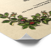 Certificaat Huwelijk-Bruiloft-(Sierlijke Aandenken Poster (Hoek)