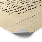 Certificaat Huwelijk-Bruiloft-(Sierlijke Aandenken Poster (Hoek)