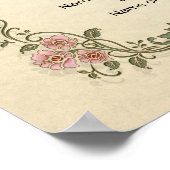 Certificaat huwelijk-(siersleutels) poster (Hoek)