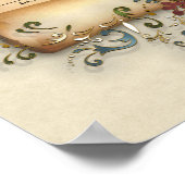 Certificaat huwelijk-(siersleutels) poster (Hoek)