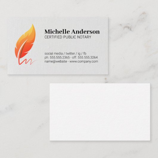 Certificaat | Publiek notarispictogram Logo (Voorkant / Achterkant)