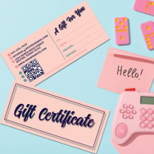 Certificaat Retro Typografie Zakelijk Cadeau Kaart