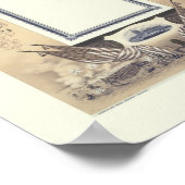 Certificaat-unie voor veteranen uit de burgeroorlo poster (Hoek)