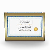 Certificaat van Afstuderen Fotoblokken (Voorkant)