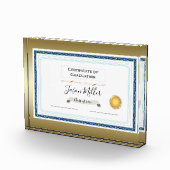 Certificaat van Afstuderen Fotoblokken (Rechts)