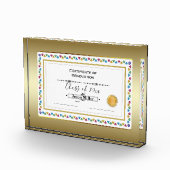 Certificaat van Afstuderen Fotoblokken (Rechts)