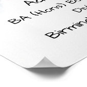 certificaat van afstuderen poster (Hoek)