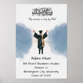 certificaat van afstuderen poster (Voorkant)