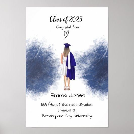 certificaat van afstuderen poster (Voorkant)