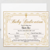 Certificaat van baby Gold (Voorkant / Achterkant)