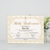 Certificaat van baby Gold (Staand voorkant)