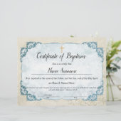 Certificaat van baptisme, Baby-bestemming (Staand voorkant)