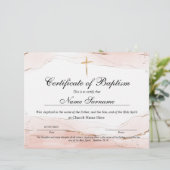 Certificaat van baptisme, Baby-bestemming (Staand voorkant)