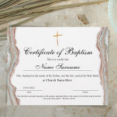 Certificaat van baptisme, Baby-bestemming