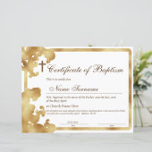 Certificaat van baptisme, Baby-bestemming (Staand voorkant)