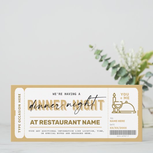 Certificaat van binnenste nachtkaartje (Staand voorkant)