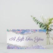 Certificaat van cadeaubonnen voor foelie met merma (Staand voorkant)