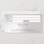 Certificaat van cadeaubonnen voor foelie met merma (Achterkant)