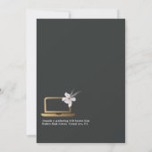 Certificaat van de Black & Gold Virtual Graduation Kaart (Achterkant)