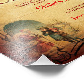 Certificaat van de  lijst van Nice van de kerstman Foto Afdruk (Hoek)