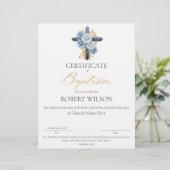 Certificaat van doop, doopcertificaat (Staand voorkant)