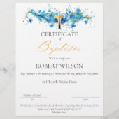 Certificaat van doop, doopcertificaat (Voorkant)