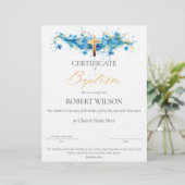 Certificaat van doop, doopcertificaat (Staand voorkant)