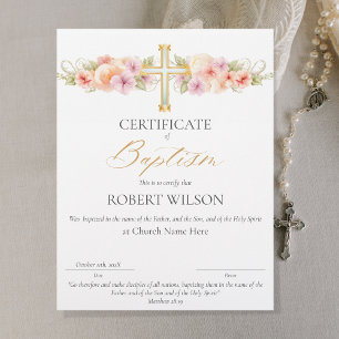 Certificaat van doop, doopcertificaat