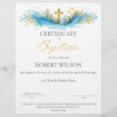 Certificaat van doop, doopcertificaat (Voorkant)