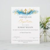 Certificaat van doop, doopcertificaat (Staand voorkant)