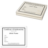 Certificaat van echtheid Art Sjabloon Rubberstempel (Gestempeld)