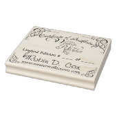 Certificaat van echtheid ~ Limited Edition Rubberstempel (Stempel)