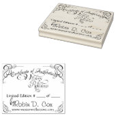Certificaat van echtheid ~ Limited Edition Rubberstempel (Gestempeld)