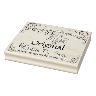 Certificaat van echtheid ~ Origineel Rubberstempel