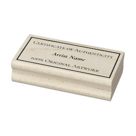 certificaat van echtheid rechthoek rubberstempel