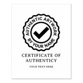 Certificaat van Echtheid sjabloon stempel voor kun (Afrduk)