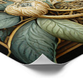 CERTIFICAAT VAN HANDFASTING BLOEMEN CELTISCHE WICC POSTER (Hoek)