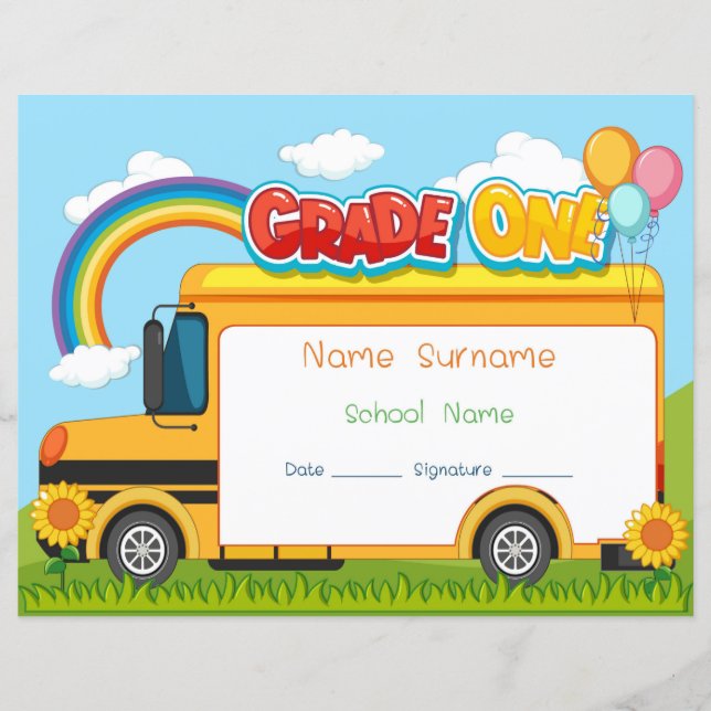 Certificaat van klasse 1 (Voorkant)