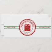 certificaat van Nice List Feestdagenkaart (Achterkant)