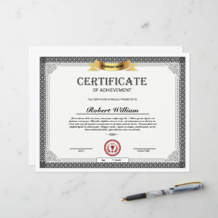 Certificaat van prestatie Sjabloon -