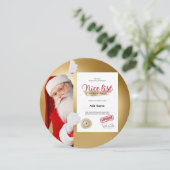 Certificaat van Sinterklaas goede lijst Bewerkbaar Feestdagenkaart (Staand voorkant)