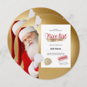 Certificaat van Sinterklaas goede lijst Bewerkbaar Feestdagenkaart (Voorkant / Achterkant)